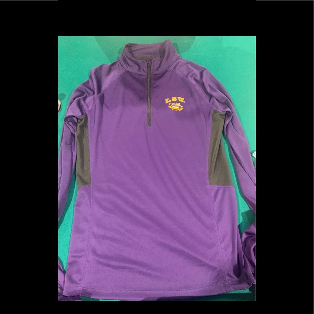 LSU Tigers Womens qtr zip